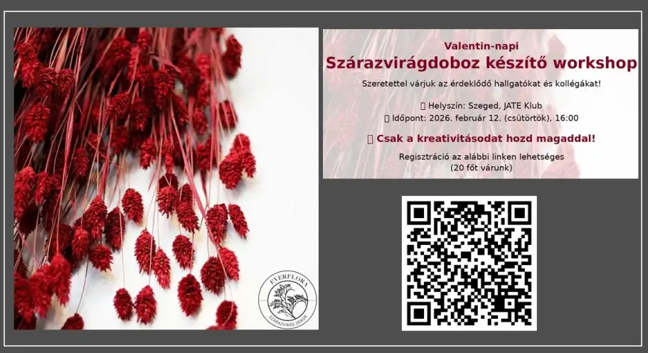 Valentin napi szárazvirágdoboz készítő workshop