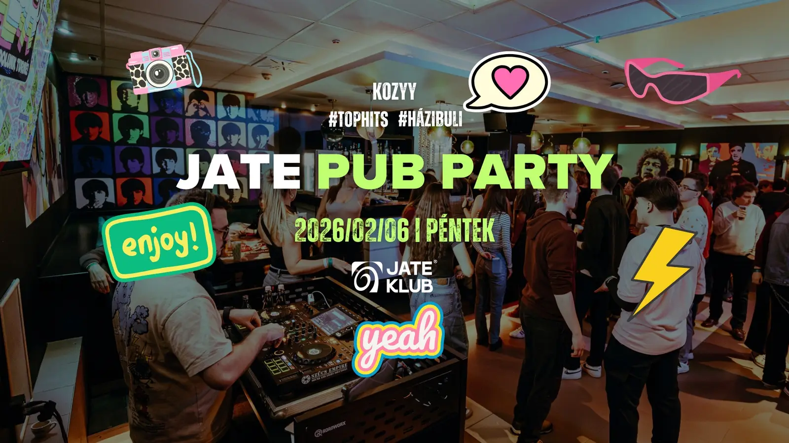 JATE Pub Party #tophits #házibuli @JATE Klub